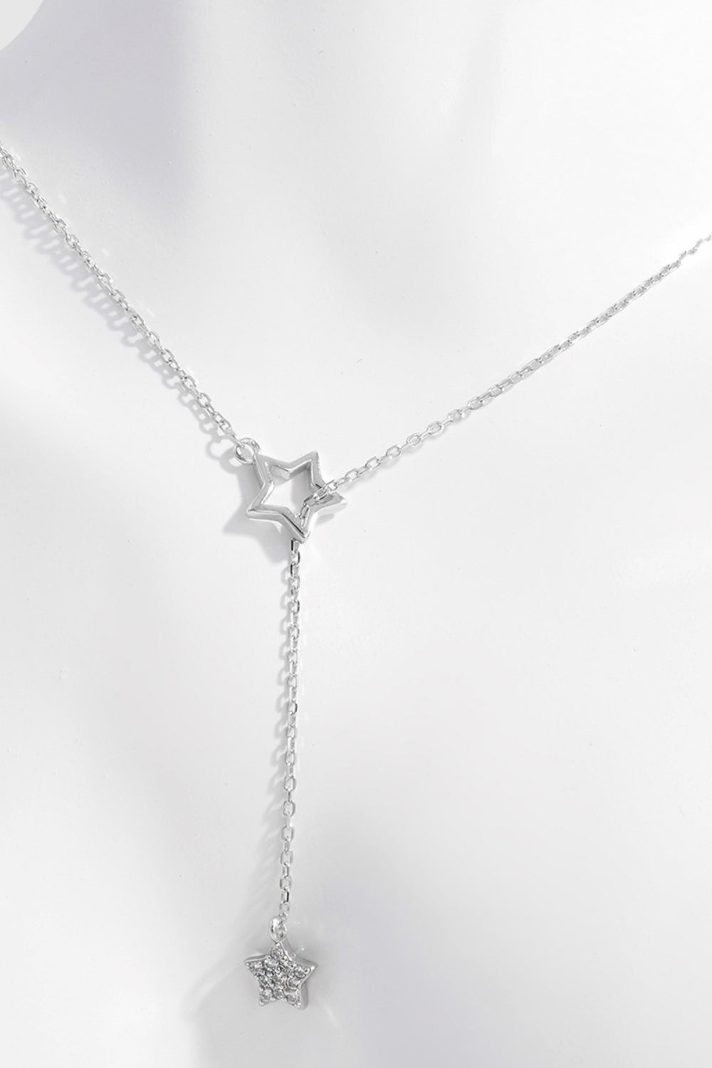 925 Zircon Star Drop Necklace