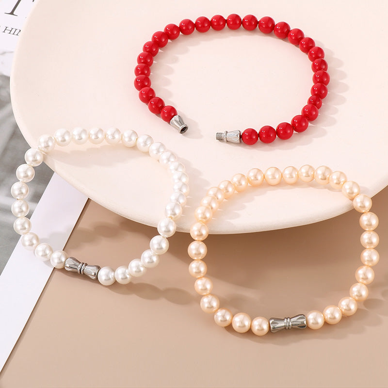 Chic's Shell Pearl Bead Bracelet