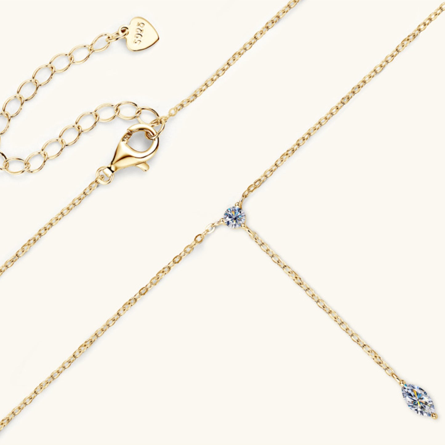 Moissanite 925 Silver Necklace