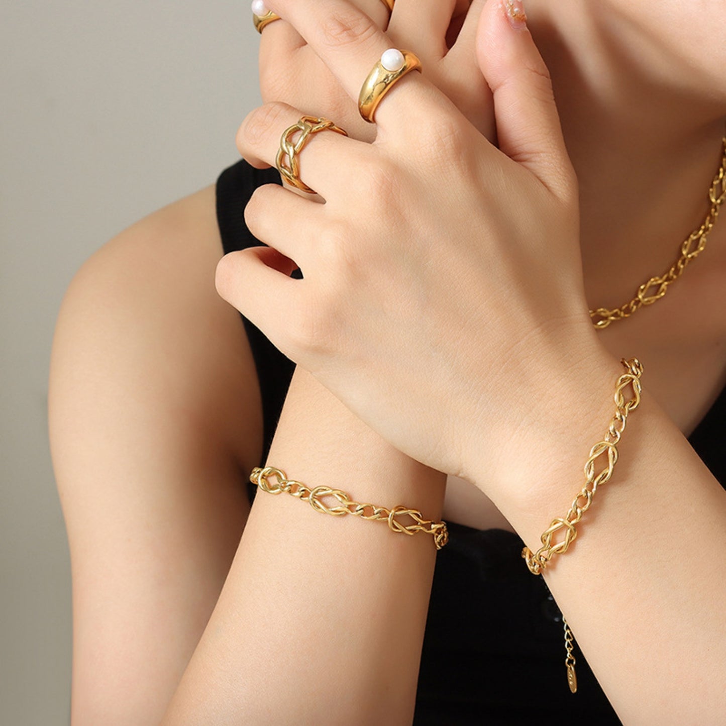 Chic's Gold Titanium Bracelet