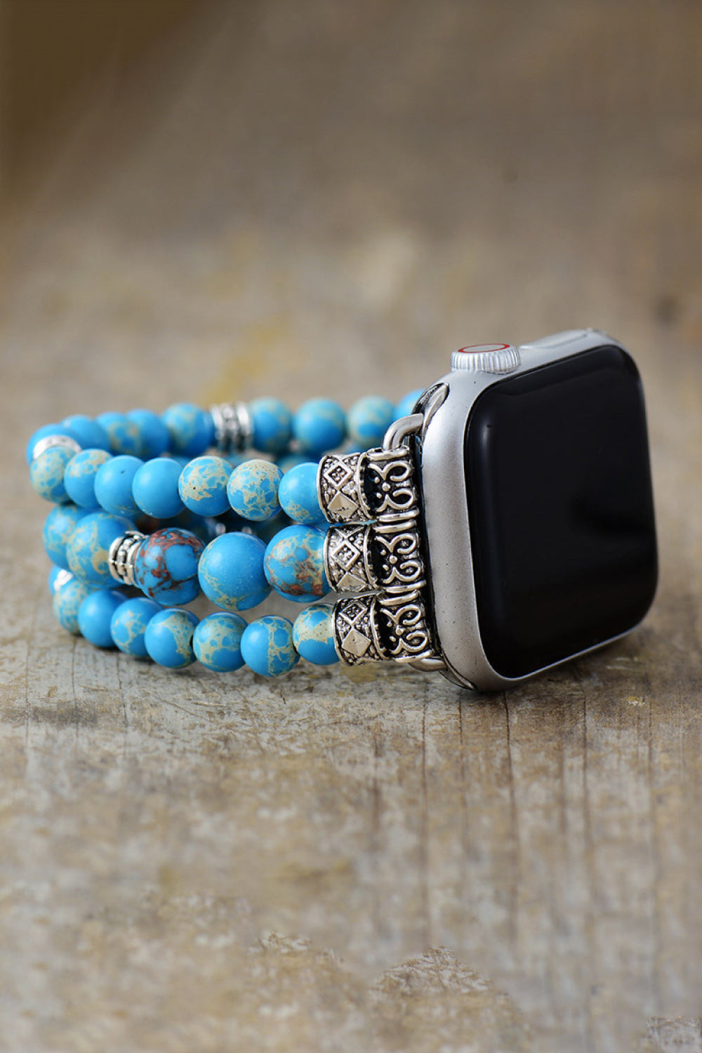 Chic's Imperial Jasper Beaded Watchband Bracelet