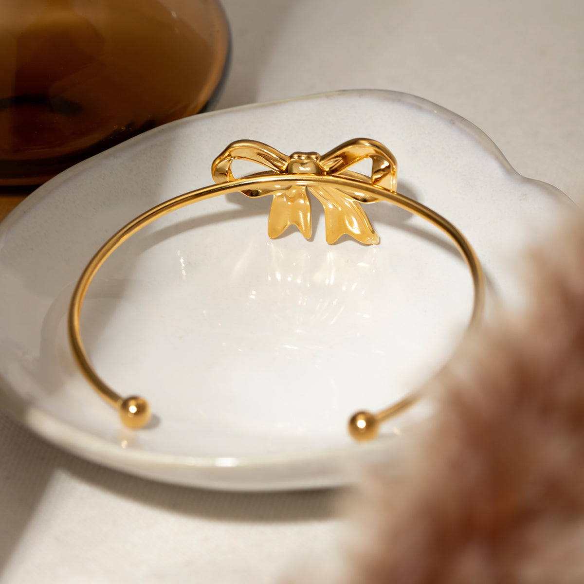 Empress Gold Bow Bracelet