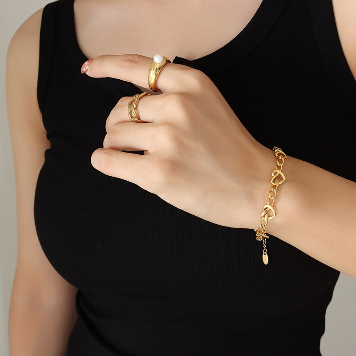 Chic's Gold Titanium Bracelet