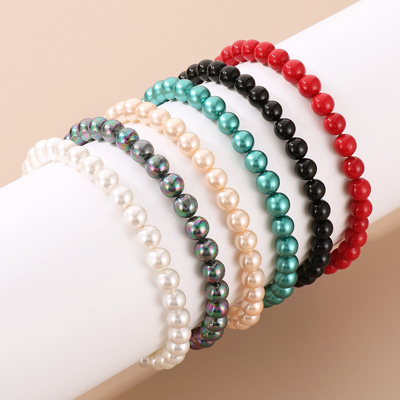 Chic's Shell Pearl Bead Bracelet