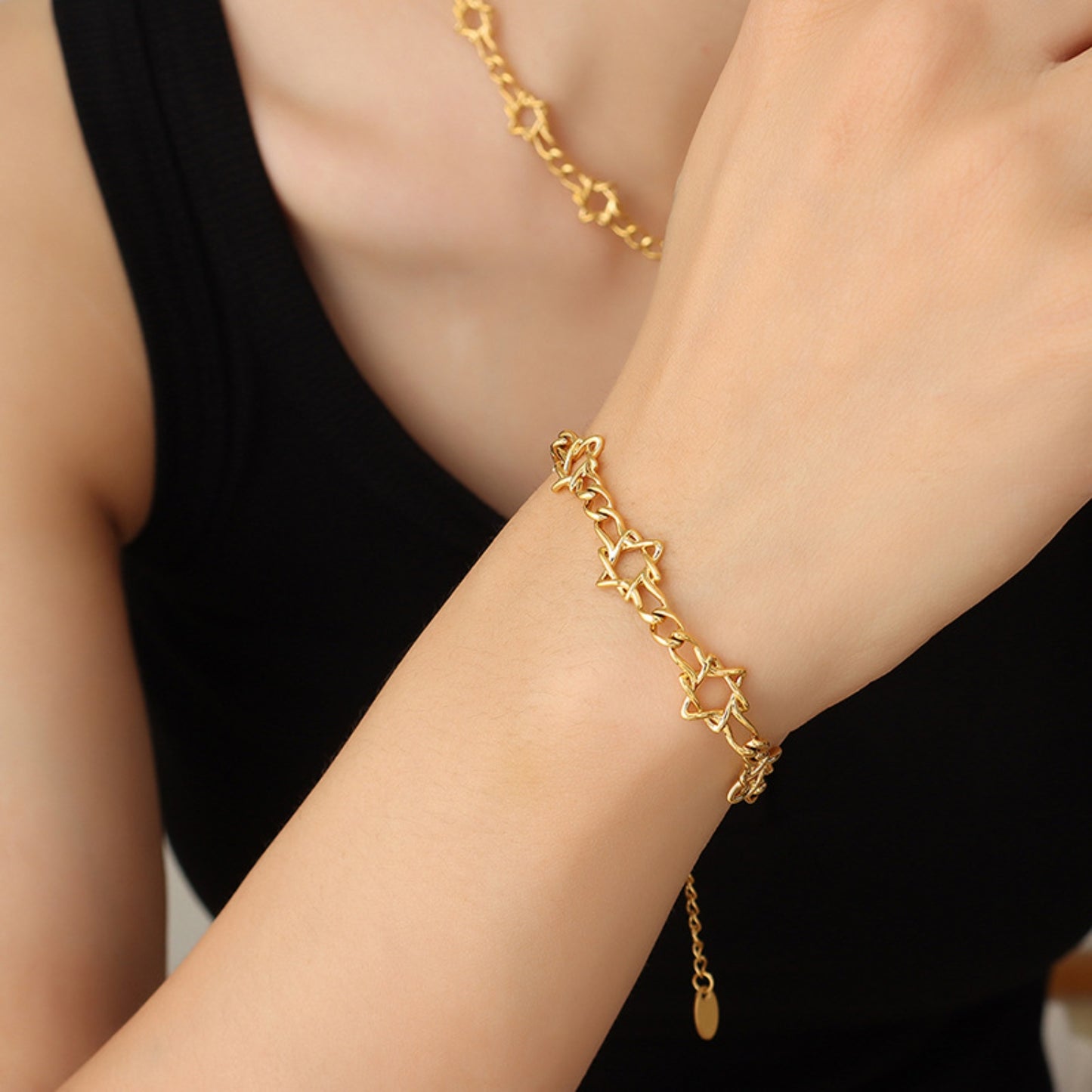 Chic's Gold Titanium Bracelet