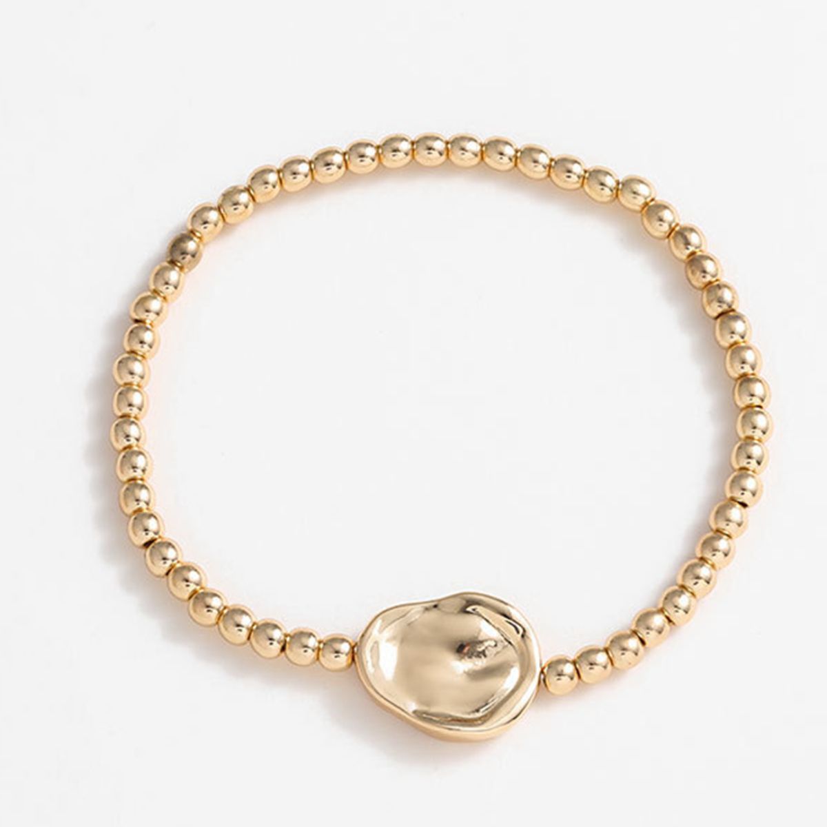 Chic's Gold Alloy Bead Bracelet