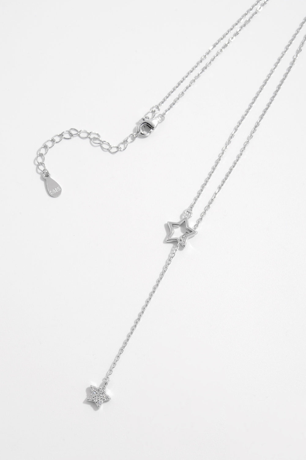 925 Zircon Star Drop Necklace