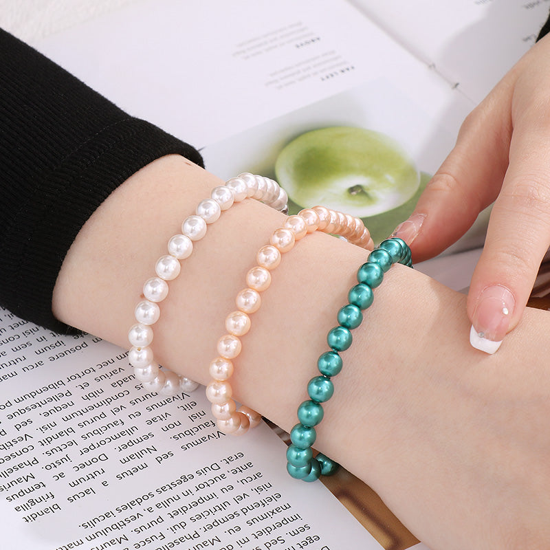 Chic's Shell Pearl Bead Bracelet