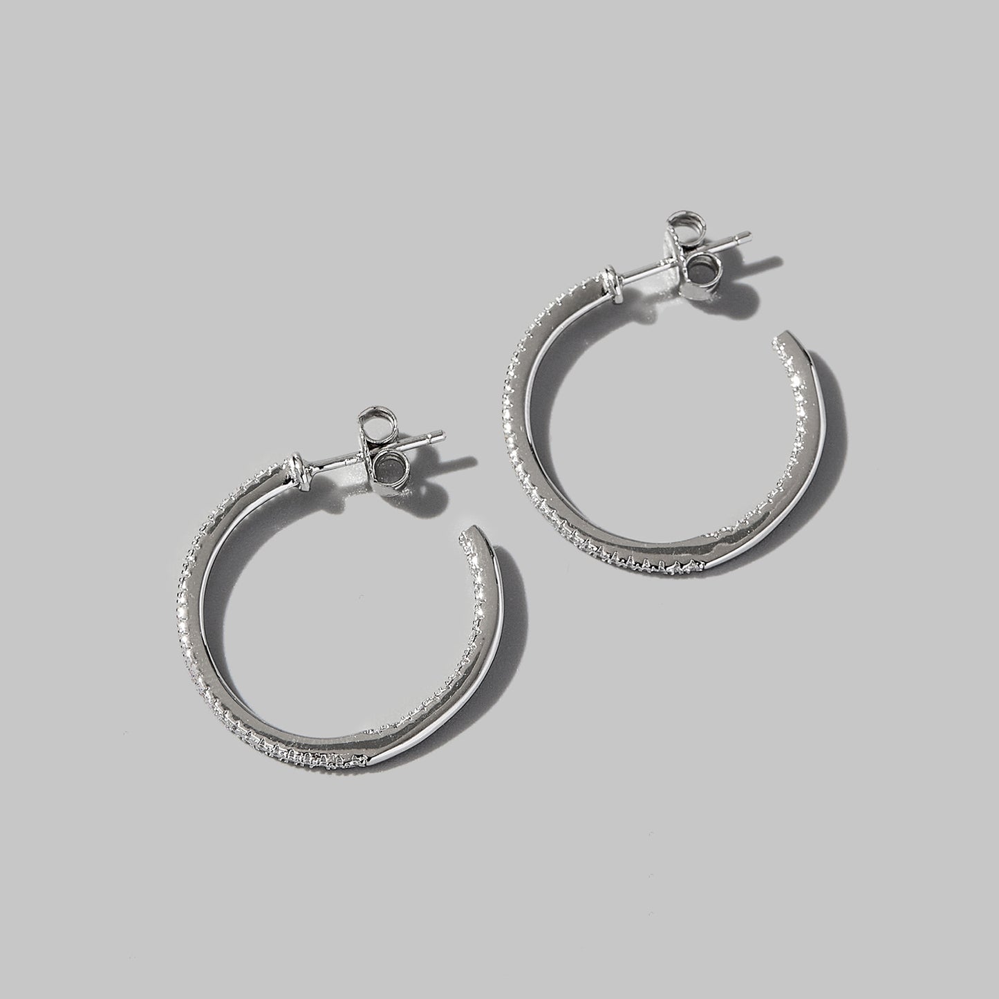 Zircon 925 C-Hoop Earrings