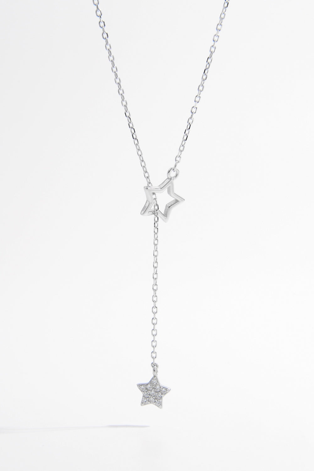 925 Zircon Star Drop Necklace