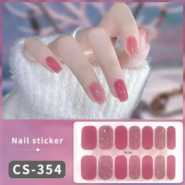 DIY Gel Nail Stickers