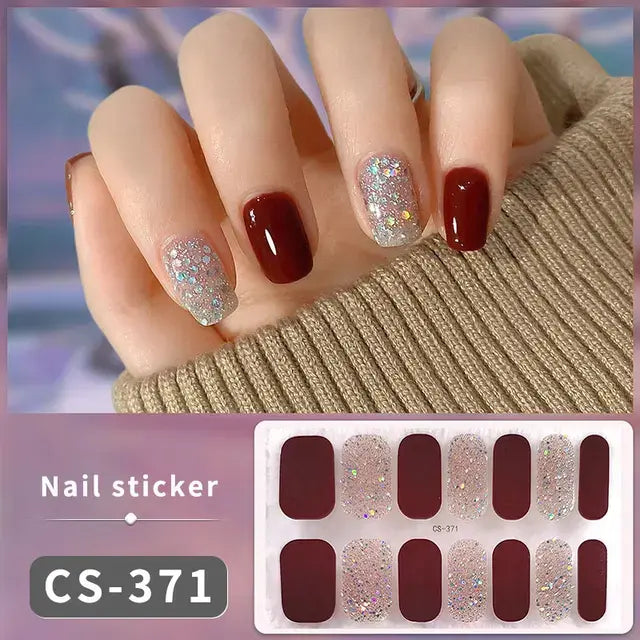 DIY Gel Nail Stickers