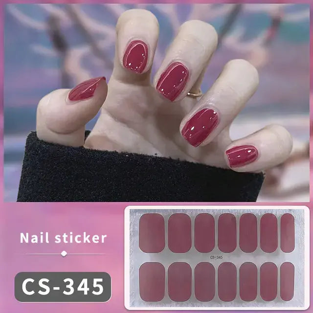 DIY Gel Nail Stickers